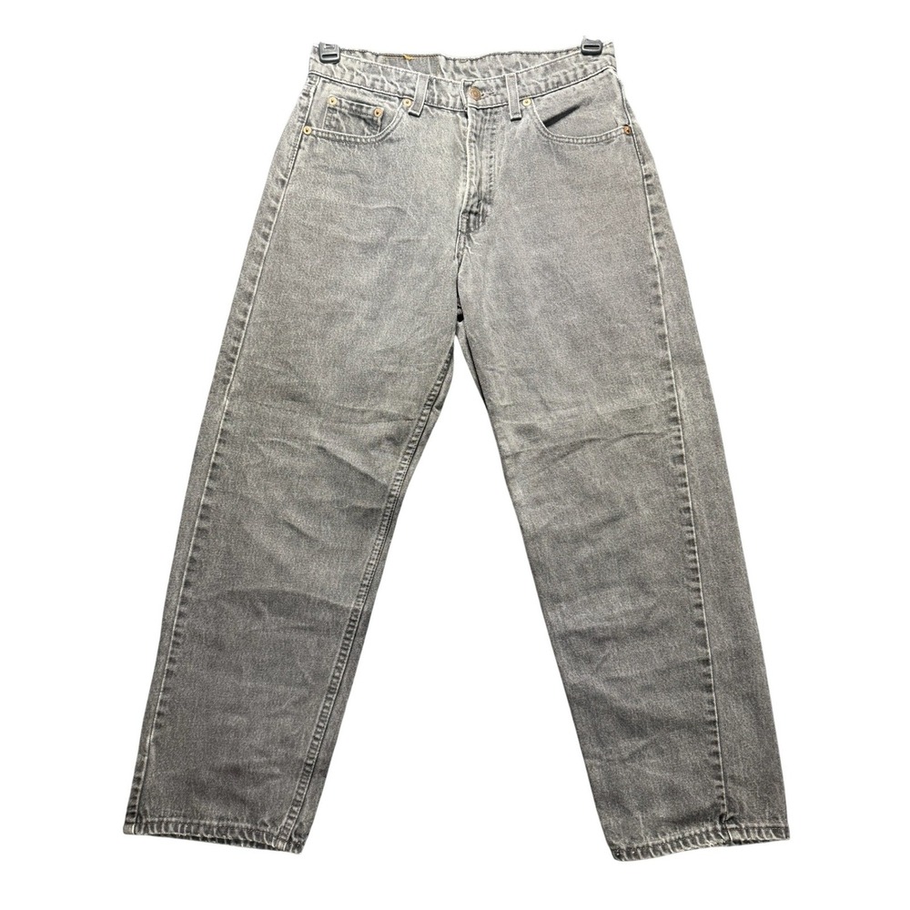 Levi's 565 Vintage 90s Loose Fit Jeans Mens 30x30 Grey Wide Leg Made In USA